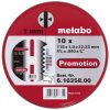 METABO - sada 10 ks kotúčov Promotion 115x1,0mm na nerez METABO www.dobrezeleziarstvo.sk