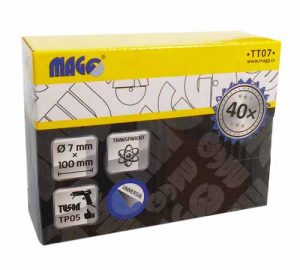 Tavné tyčinky 7 x 100 mm k pištoli TP05, bal./40 ks MAGG www.dobrezeleziarstvo.sk